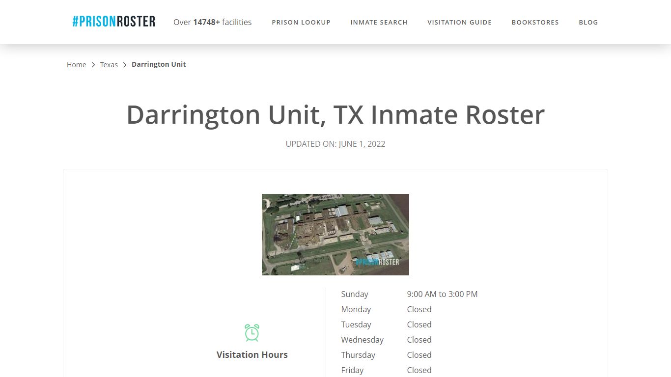 Darrington Unit, TX Inmate Roster - Prisonroster