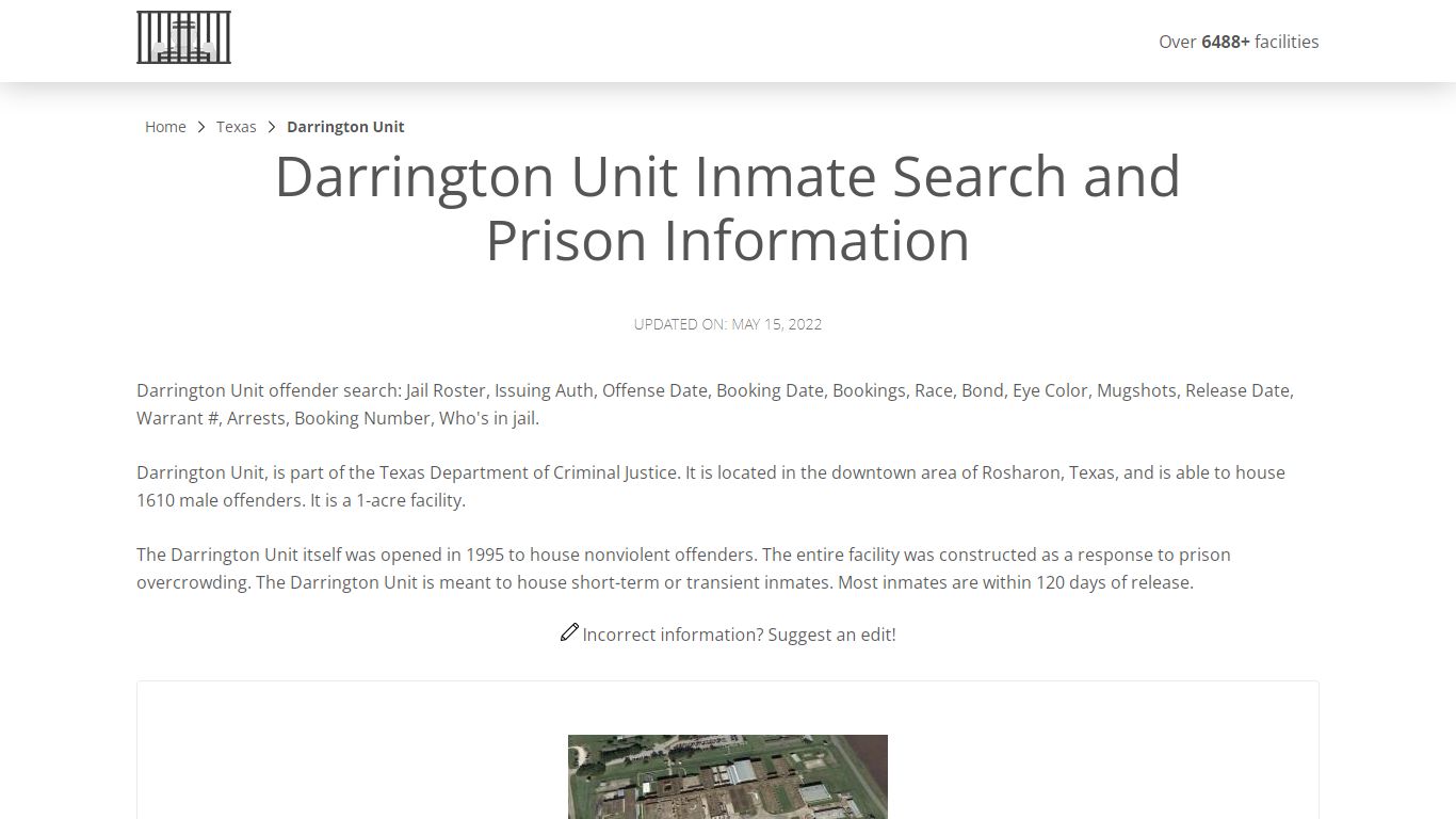 Darrington Unit Inmate Search, Visitation, Phone no ...